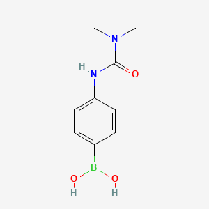 (4-(3,3-Dimethylureido)phenyl)boronic acid chemical structure (CAS 1182344-40-6)