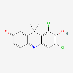1,3-Dichloro-7-hydroxy-9,9-dimethylacridin-2(9H)-one chemical structure (CAS 118290-05-4)