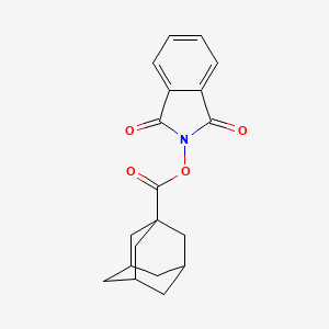 1,3-Dioxoisoindolin-2-yl adamantane-1-carboxylate chemical structure (CAS 118334-83-1)