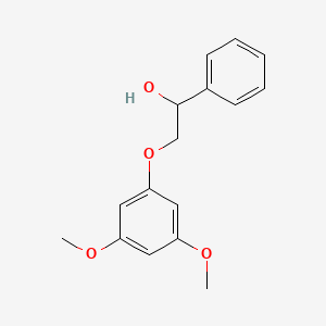 2-(3,5-Dimethoxyphenoxy)-1-phenylethanol chemical structure (CAS 1183425-15-1)
