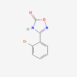 3-(2-Bromophenyl)-1,2,4-oxadiazol-5(4H)-one chemical structure (CAS 1183944-55-9)