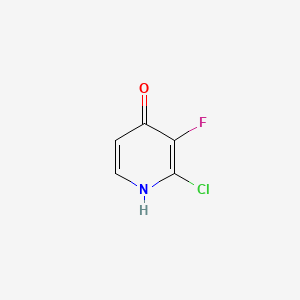 2-Chloro-3-fluoro-4-hydroxypyridine chemical structure (CAS 1184172-46-0)