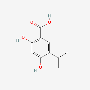 2,4-Dihydroxy-5-isopropylbenzoic acid chemical structure (CAS 1184181-48-3)