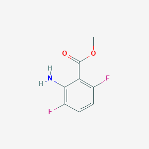 Methyl 2-amino-3,6-difluorobenzoate chemical structure (CAS 1184204-30-5)