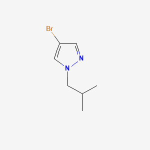 4-Bromo-1-isobutyl-1H-pyrazole chemical structure (CAS 1184394-32-8)