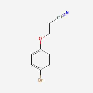 3-(4-Bromophenoxy)propanenitrile chemical structure (CAS 118449-57-3)