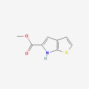 Methyl 6H-thieno[2,3-b]pyrrole-5-carboxylate chemical structure (CAS 118465-49-9)