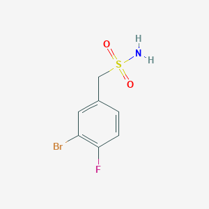 (3-Bromo-4-fluorophenyl)methanesulfonamide chemical structure (CAS 1184814-60-5)