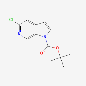 tert-Butyl 5-chloro-1h-pyrrolo[2,3-c]pyridine-1-carboxylate chemical structure (CAS 1184844-58-3)