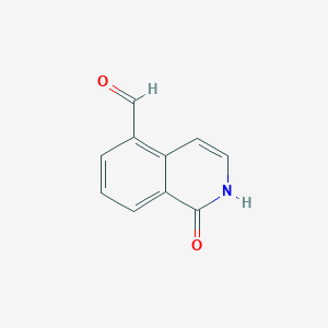 1-Oxo-1,2-dihydroisoquinoline-5-carbaldehyde chemical structure (CAS 1184913-66-3)