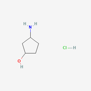 3-Aminocyclopentanol hydrochloride chemical structure (CAS 1184919-69-4)