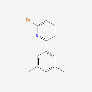 2-Bromo-6-(3,5-dimethylphenyl)pyridine chemical structure (CAS 1184955-34-7)