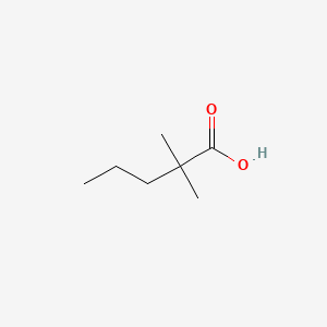 2,2-Dimethylpentanoic acid chemical structure (CAS 1185-39-3)