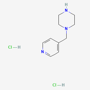 1-(Pyridin-4-ylmethyl)piperazine dihydrochloride chemical structure (CAS 1185314-04-8)
