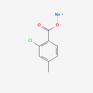 Sodium 2-chloro-4-methylbenzoate chemical structure (CAS 118537-86-3)