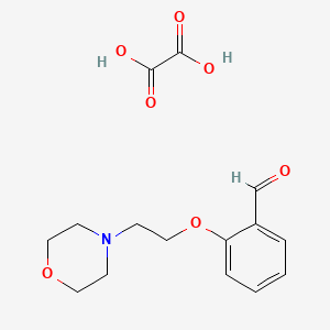 2-(2-Morpholinoethoxy)benzaldehyde oxalate chemical structure (CAS 1185413-44-8)