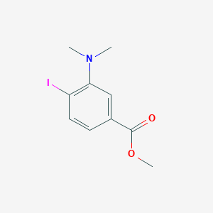 Methyl 3-(dimethylamino)-4-iodobenzoate chemical structure (CAS 1185743-83-2)