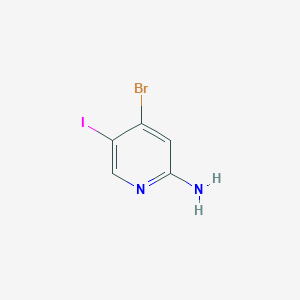 4-Bromo-5-iodopyridin-2-amine chemical structure (CAS 1186115-39-8)