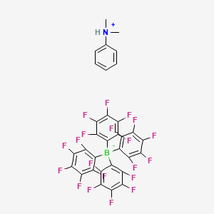 N,N-Dimethylbenzenaminium tetrakis(perfluorophenyl)borate chemical structure (CAS 118612-00-3)