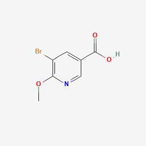 5-Bromo-6-methoxynicotinic acid chemical structure (CAS 1186194-46-6)