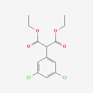 Diethyl 2-(3,5-dichlorophenyl)malonate chemical structure (CAS 1186194-50-2)