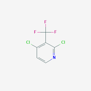 2,4-Dichloro-3-(trifluoromethyl)pyridine chemical structure (CAS 1186194-98-8)