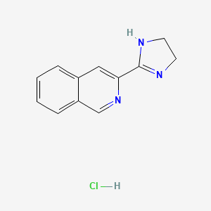 3-(4,5-Dihydro-1H-imidazol-2-yl)isoquinoline hydrochloride chemical structure (CAS 1186195-56-1)