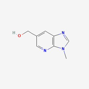 (3-Methyl-3H-imidazo[4,5-b]pyridin-6-yl)methanol chemical structure (CAS 1186310-79-1)