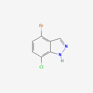 4-Bromo-7-chloro-1H-indazole chemical structure (CAS 1186334-61-1)