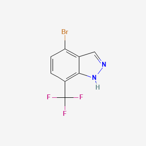 4-Bromo-7-(trifluoromethyl)-1H-indazole chemical structure (CAS 1186334-79-1)