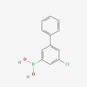 5-Chlorobiphenyl-3-ylboronic acid chemical structure (CAS 1186403-21-3)
