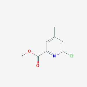 Methyl 6-chloro-4-methylpicolinate chemical structure (CAS 1186605-87-7)