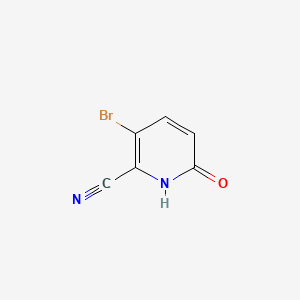 3-Bromo-6-oxo-1,6-dihydropyridine-2-carbonitrile chemical structure (CAS 1186637-40-0)