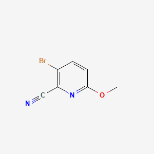 3-Bromo-6-methoxypicolinonitrile chemical structure (CAS 1186637-43-3)