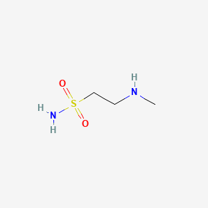 2-(Methylamino)ethane-1-sulfonamide chemical structure (CAS 1186647-91-5)