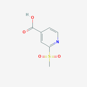 2-(Methylsulfonyl)-4-pyridinecarboxylic Acid chemical structure (CAS 1186663-27-3)