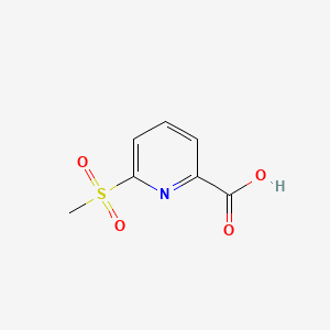 6-(Methylsulfonyl)picolinic acid chemical structure (CAS 1186663-28-4)