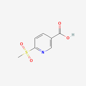 6-(Methylsulfonyl)nicotinic acid chemical structure (CAS 1186663-34-2)