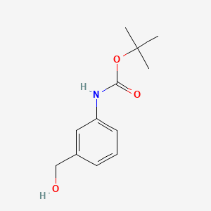 tert-Butyl (3-(hydroxymethyl)phenyl)carbamate chemical structure (CAS 118684-31-4)
