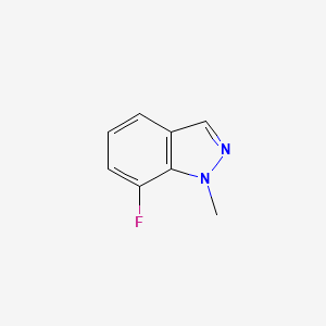 7-Fluoro-1-methyl-1H-indazole chemical structure (CAS 1187386-23-7)
