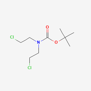 tert-Butyl bis(2-chloroethyl)carbamate chemical structure (CAS 118753-70-1)