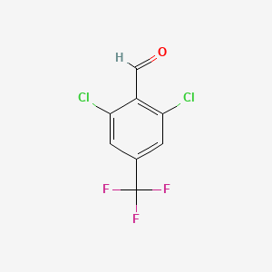 2,6-Dichloro-4-(trifluoromethyl)benzaldehyde chemical structure (CAS 118754-52-2)