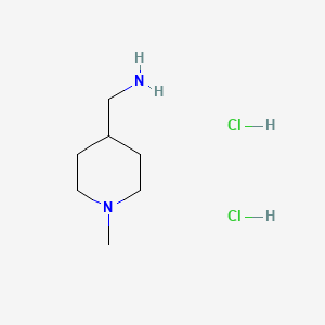 (1-Methylpiperidin-4-yl)methanamine dihydrochloride chemical structure (CAS 1187582-53-1)