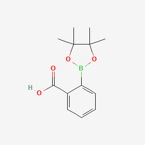 2-(4,4,5,5-Tetramethyl-1,3,2-dioxaborolan-2-yl)benzoic acid chemical structure (CAS 1187591-17-8)