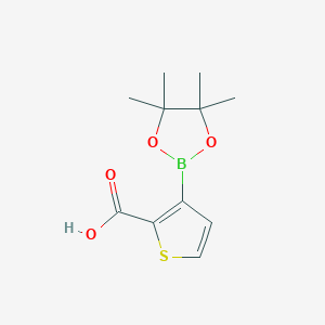 3-(4,4,5,5-Tetramethyl-1,3,2-dioxaborolan-2-yl)thiophene-2-carboxylic acid chemical structure (CAS 1187591-40-7)