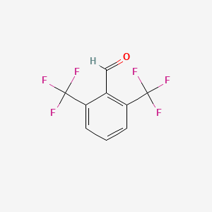 2,6-Bis(trifluoromethyl)benzaldehyde chemical structure (CAS 118762-55-3)