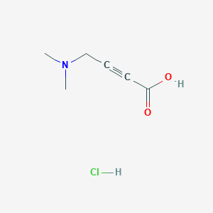 4-(Dimethylamino)but-2-ynoic acid hydrochloride chemical structure (CAS 118764-06-0)