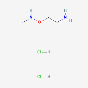 2-((Methylamino)oxy)ethanamine dihydrochloride chemical structure (CAS 1187830-44-9)