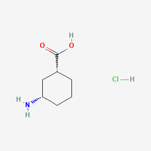 cis-3-Aminocyclohexanecarboxylic acid hydrochloride chemical structure (CAS 118785-96-9)