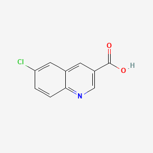 6-Chloroquinoline-3-carboxylic acid chemical structure (CAS 118791-14-3)